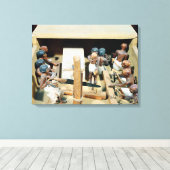 Bestattungsmodell einer Tischlerei Leinwanddruck (Insitu (Holzboden))