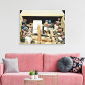 Bestattungsmodell einer Tischlerei Leinwanddruck (Insitu (Wohnzimmer))