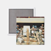 Bestattungsmodell einer Tischlerei Magnet (Vorderseite/Rückseite)