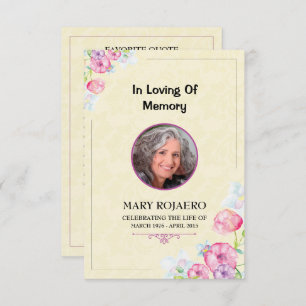 Bestattungsordnung Dienstkarte Einladung