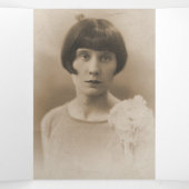 Bestattungsprogramm Reihenfolge der Service Creme  Dreifach-gefaltete Programmkarte (Innenseite Mitte)