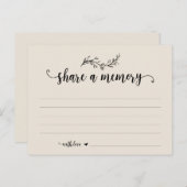 Bestattungsservice, Cream-Thema, Speicherkarte fre Postkarte (Vorne/Hinten)