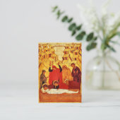 Bestattungssymbol Orthodoxe Christliche Karte (Stehend Vorderseite)