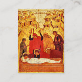 Bestattungssymbol Orthodoxe Christliche Karte (Vorderseite)