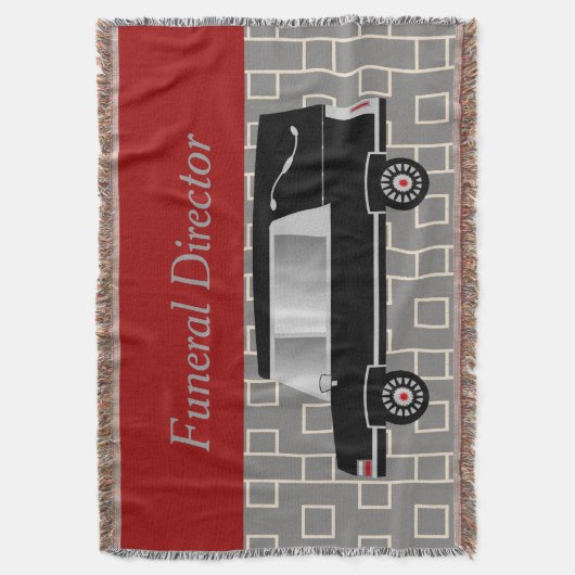 Bestattungsunternehmer gesponnenes umfassendes Rot Decke (Vorderseite Vertikal)