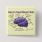 Bestattungsunternehmer-/Leichenbestatter-lustiger Button (Vorderseite)