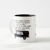 Bestattungsunternehmer-/Leichenbestatter-lustiger Zweifarbige Tasse (Vorderseite Links)