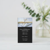 Bestattungsunternehmer-Visitenkarte Visitenkarte (Stehend Vorderseite)