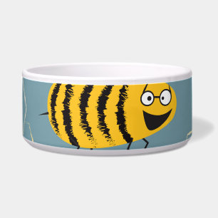 Bestäubende Bienen, blühende Gartenlandschaft. Napf