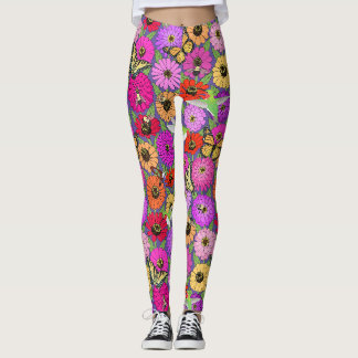 Bestäuber und Zinnia Leggings