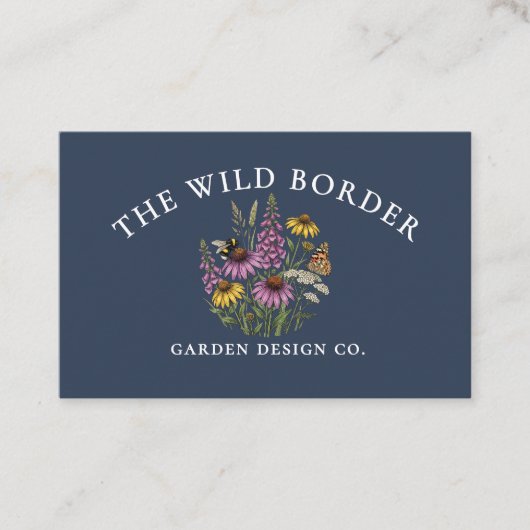 Bestäuberfreundliche Gartendesigner Visitenkarte (Vorderseite)