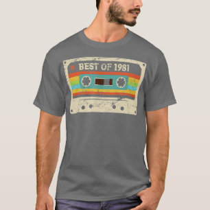 Beste 1981 Vintage 40. Geburtstag 40 Jahre altes G T-Shirt