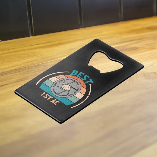 Beste 1. AC Retro - Camera-Team-Geschenk Geldbeutel Flaschenöffner