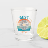 Beste 1. AC - Retro Style Shot Glass Schnapsglas (Vorderseite)