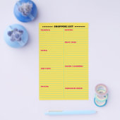 Beste 2-seitige Einkaufsliste Flyer (Einzeln)