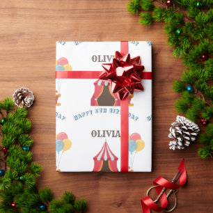 BESTE 5. Geburtstagsparty Circus THEMA Geschenkpapier