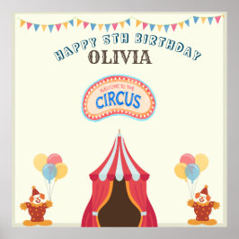 BESTE 5. Geburtstagsparty Circus THEMA Poster