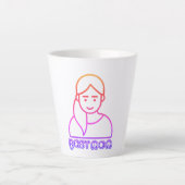 Beste Abbildung Latte-Tasse Milchtasse (Vorderseite)