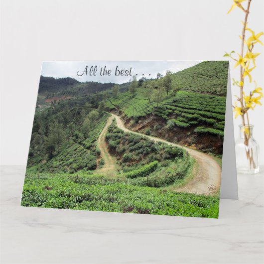 beste Abschiedspuren groß Karte (Gelbe Blume)