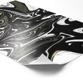 Beste abstrakte Schwarzweißkunst, abstrakte Farbe Fotodruck (Ecke)