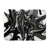 Beste abstrakte Schwarzweißkunst, abstrakte Farbe Magnet (Horizontal)