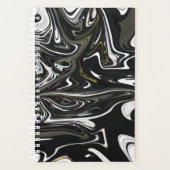 Beste abstrakte Schwarzweißkunst, abstrakte Farbe Planer (Vorderseite)