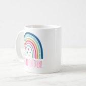 Beste Abuela Aller Zeiten Regenbogen Kaffeetasse (Vorderseite Links)