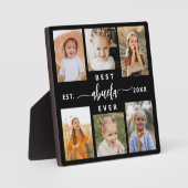 Beste Abuela je - Enkel Foto Collage Fotoplatte (Vorderseite)