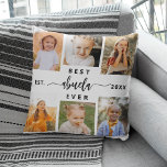 Beste Abuela je - Enkel Foto Collage Kissen<br><div class="desc">Feiern Sie die "Beste Abuela je" mit diesem personalisierten Grandkinder Foto Collage Throw Kissen. Dieses herzliche Geschenk besticht durch eine liebevoll arrangierte Collage aus hochgeliebten Fotos, die besondere Momente einfangen, ergänzt durch eine herzliche Botschaft. Aus hochwertigem, weichem Stoff gefertigt, bietet es Komfort und Stil in jedem Wohnbereich. Die herausnehmbare Abdeckung...</div>