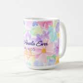 Beste Abuela Muttertag Wasserfarben Blumen  Kaffeetasse (VorderseiteRechts)