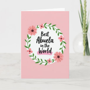 Beste Abuela überhaupt Karte