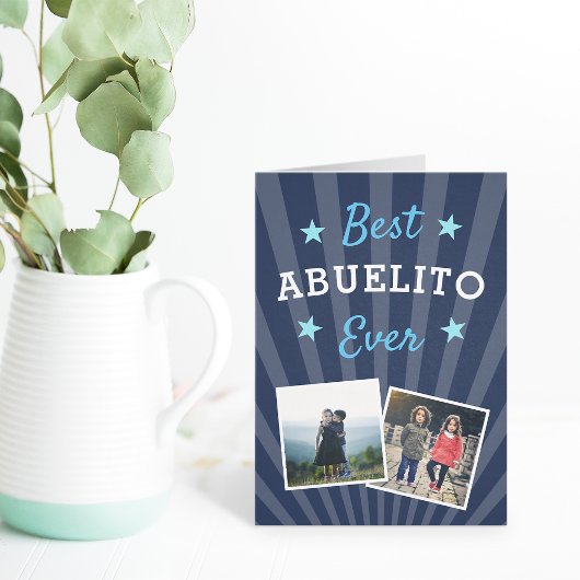 Beste Abuelito je | Vatertag-Foto Karte