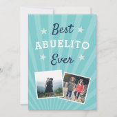 Beste Abuelito je | Vatertag Foto Karte (Vorderseite)