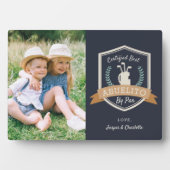 Beste Abuelito Par | Golf Opa Foto Fotoplatte (Vorderseite)