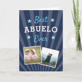 Beste Abuelo je | Vatertag-Foto Karte (Vorderseite)