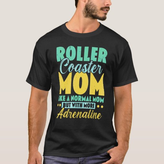 Beste Achterbahn-Mutter Achterbahn Vergnügungspark T-Shirt (Vorderseite)