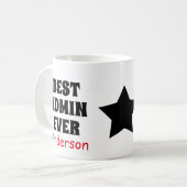 Beste Admin-Tasse je Kaffee Kaffeetasse (Vorderseite Links)