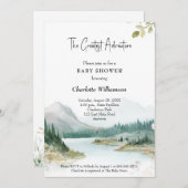 Beste Adventure Baby-Dusche Einladung (Vorne/Hinten)