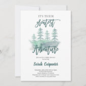 Beste Adventure Baby-Dusche Einladung (Vorderseite)