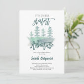 Beste Adventure Baby-Dusche Einladung (Stehend Vorderseite)