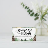 Beste Adventure Baby Dusche Windelwaschkarte Begleitkarte (Stehend Vorderseite)