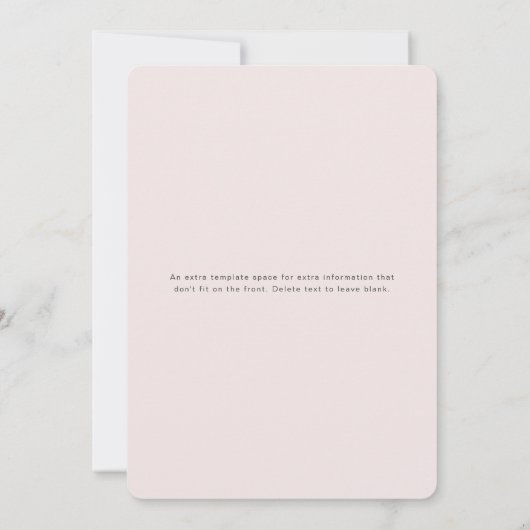 Beste Adventure Girl Soft Pink Babydusche Einladung (Rückseite)