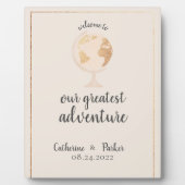 Beste Adventure World Globe Map Fotoplatte (Vorderseite)