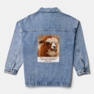 Beste Alpaka-Monobraue Jeansjacke
