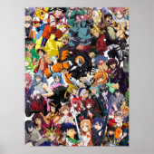 Beste Anime Collage Poster (Vorne)