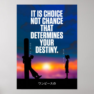 Beste Anime-Zitate über das Schicksal Poster