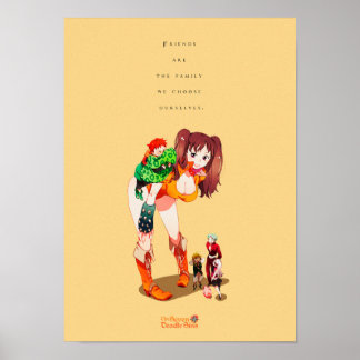 Beste Anime-Zitate über Familie und Freunde Poster