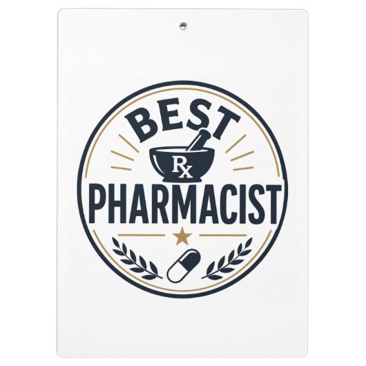 Beste Apotheker Klemmbrett (Rückseite)