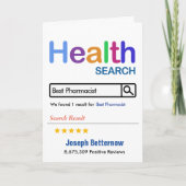 Beste Apothekerin Funny Gift Dankeskarte (Vorderseite)