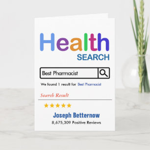 Beste Apothekerin Funny Gift Dankeskarte